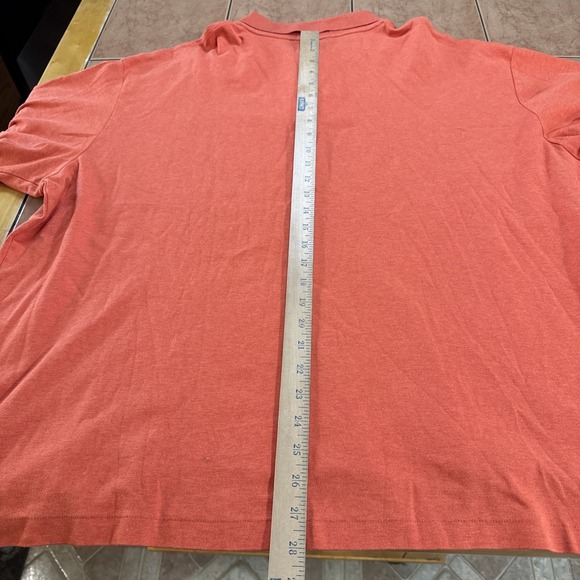 Polo Ralph Lauren Shirt Mens Sz 3XB Big & Tall Orange Flesh Pony Pima Soft Touch - Picture 7 of 7